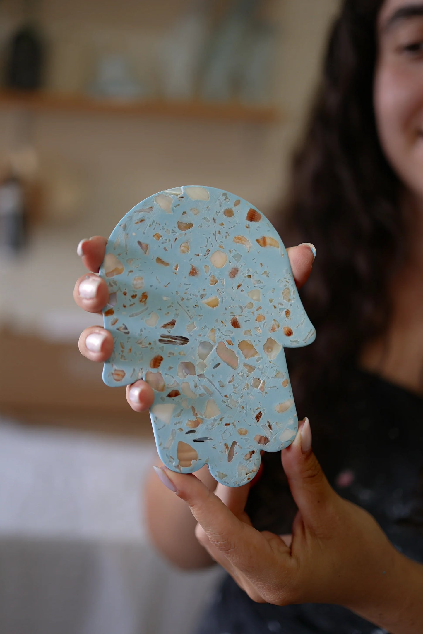 Israeli Seashell Hamsa
