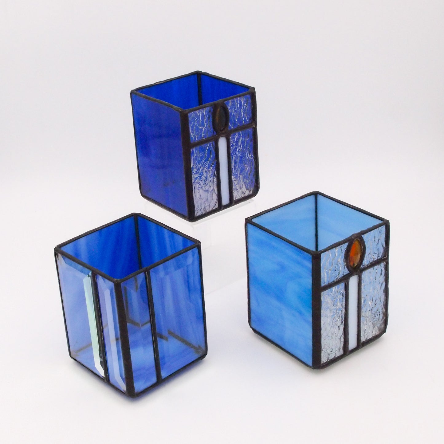 Glass Yahrzeit Candle Holder – Box Style