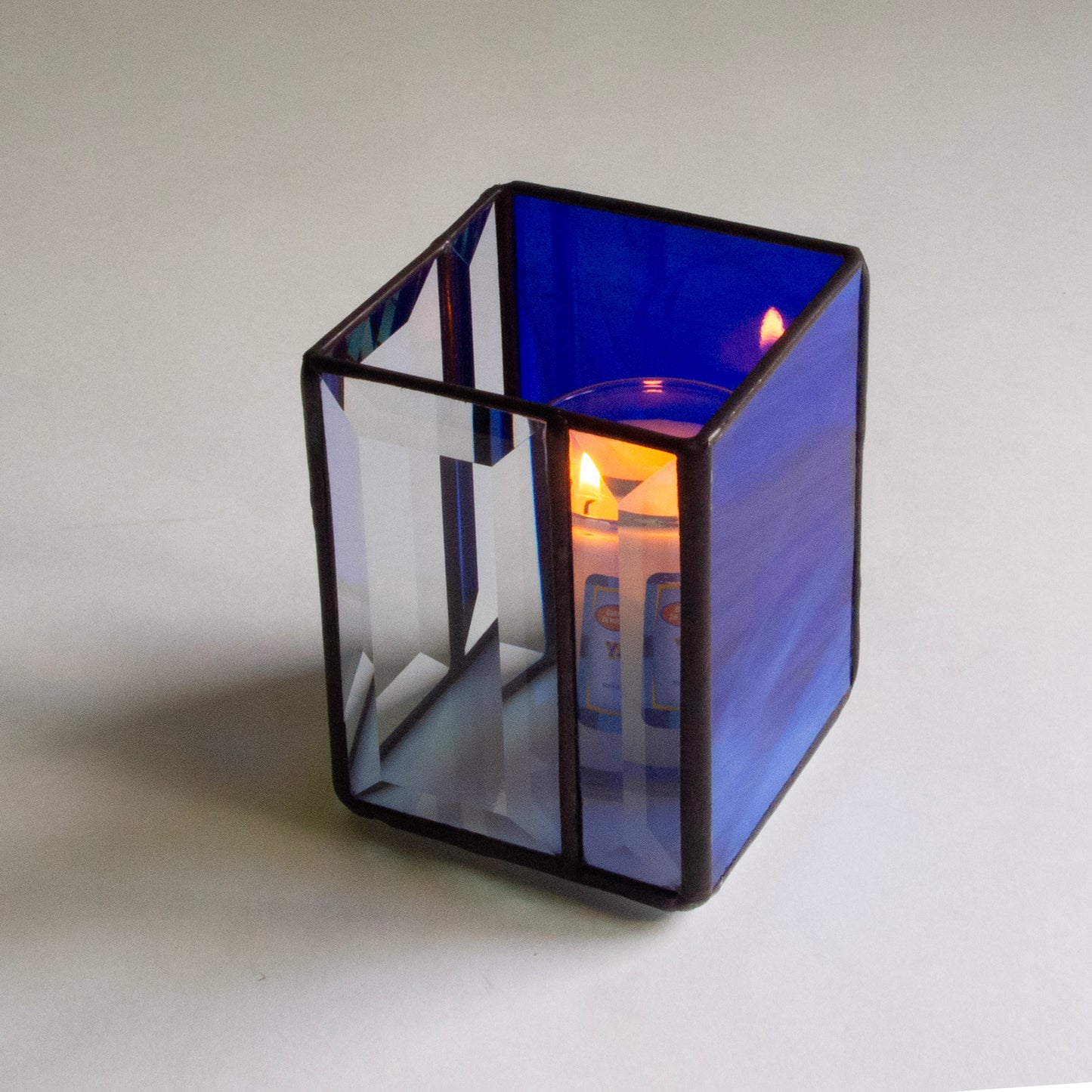 Glass Yahrzeit Candle Holder – Box Style