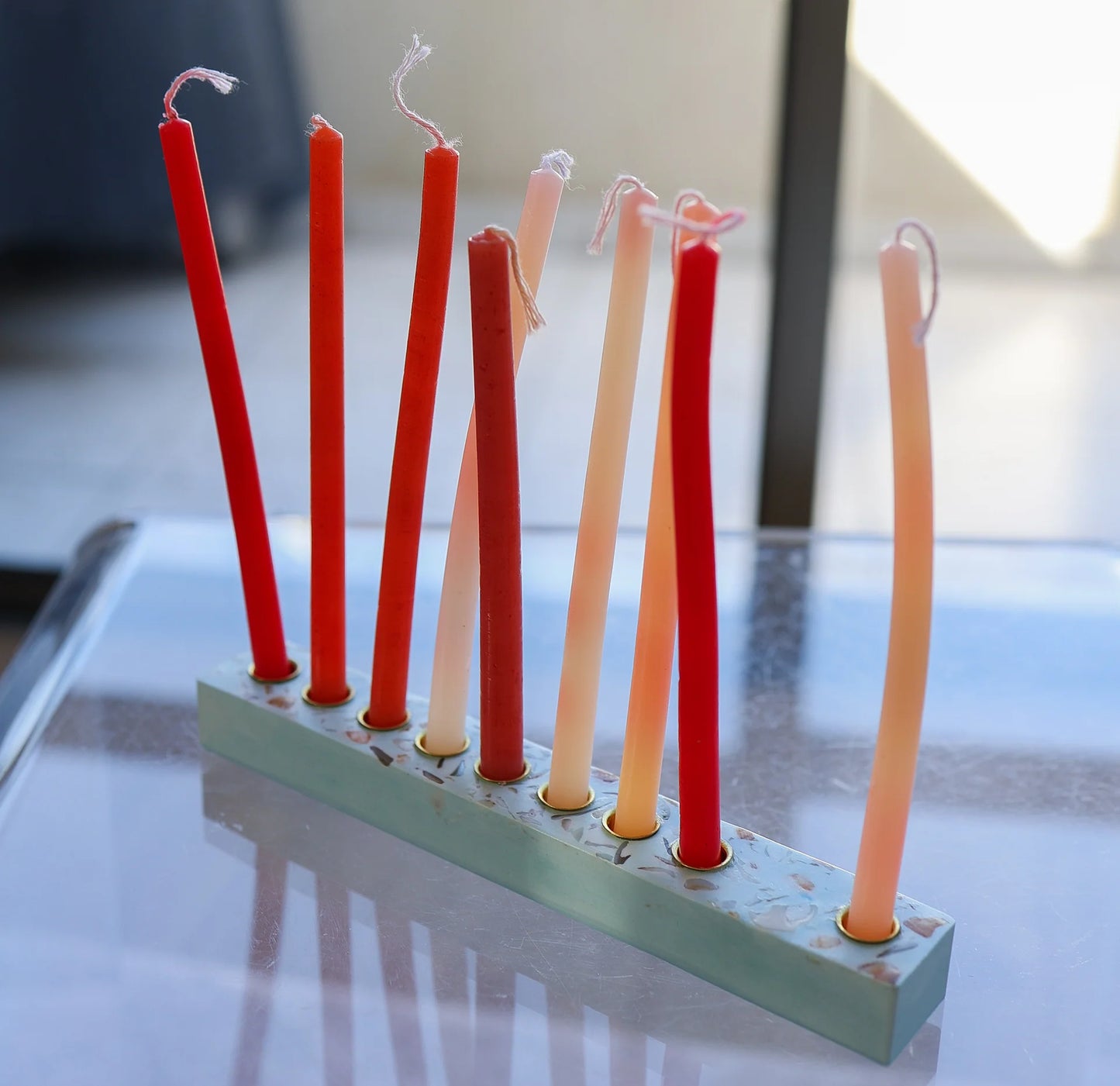 Israeli Seashell Hanukkah Menorah