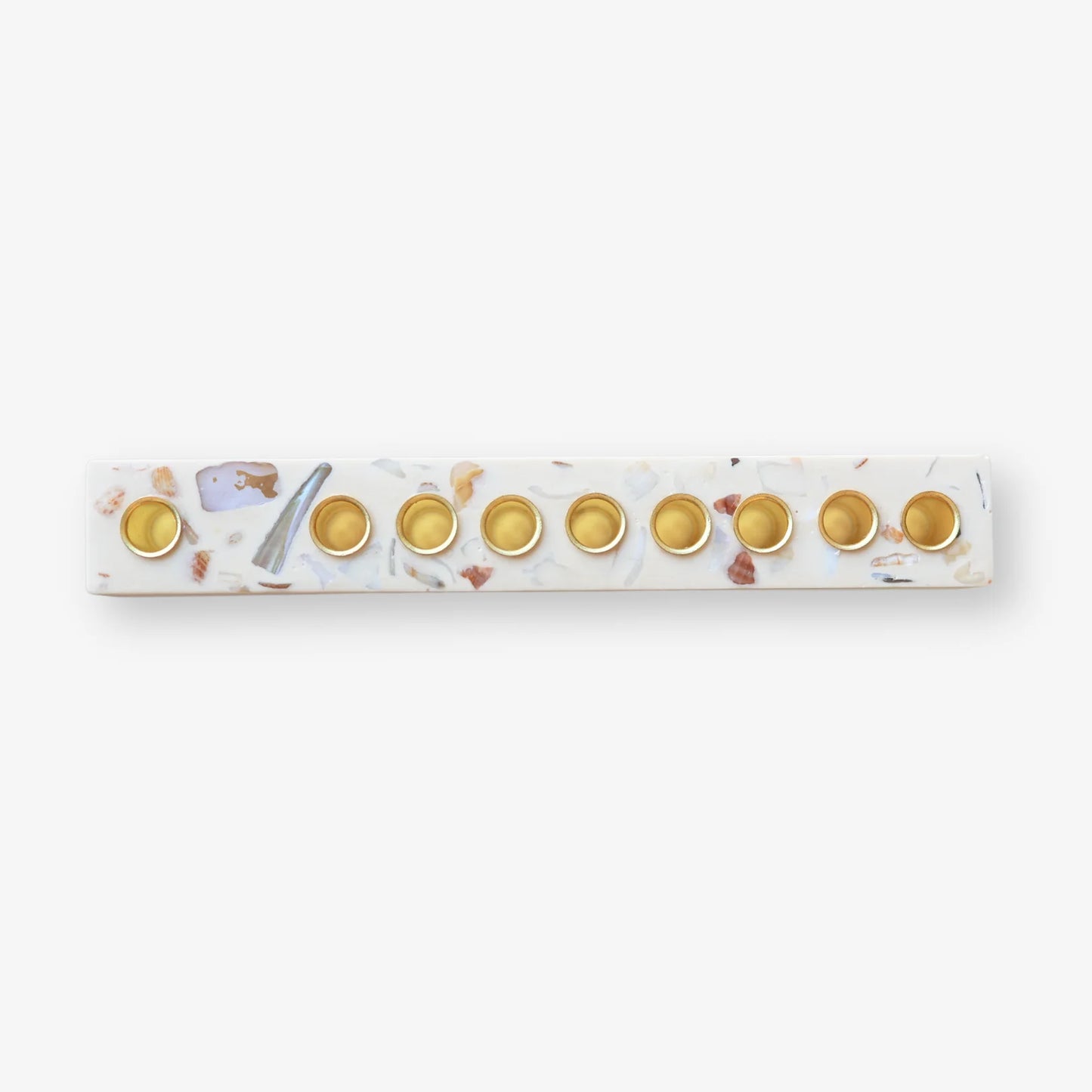 Israeli Seashell Hanukkah Menorah