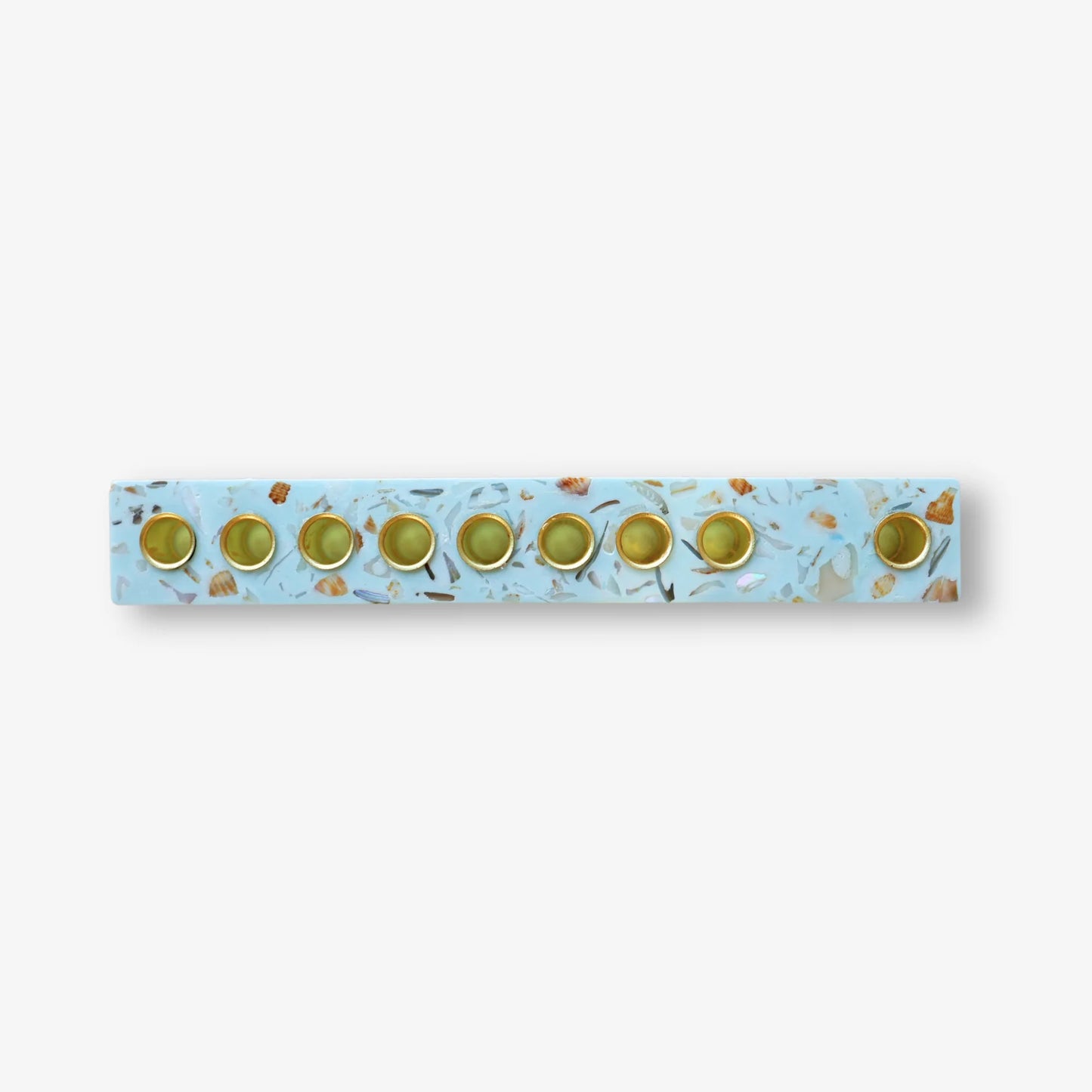 Israeli Seashell Hanukkah Menorah