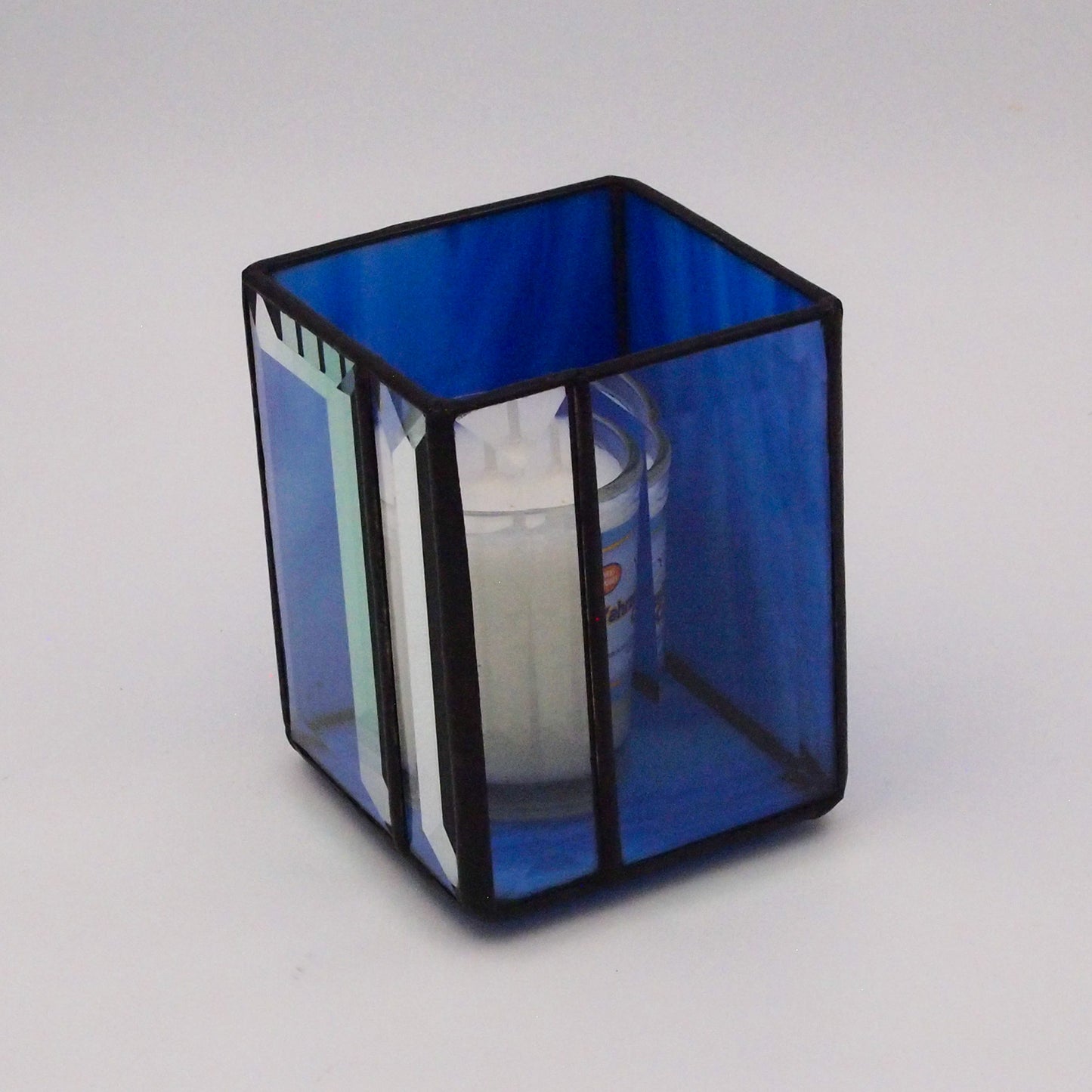 Glass Yahrzeit Candle Holder – Box Style