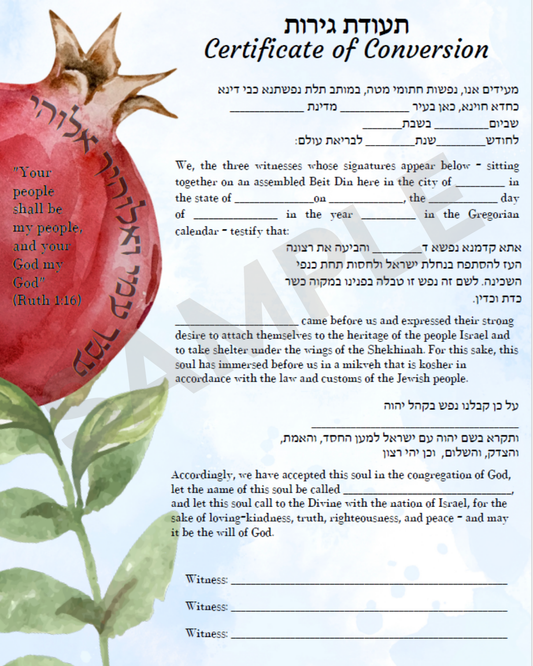 Non-Binary Conversion Certificate