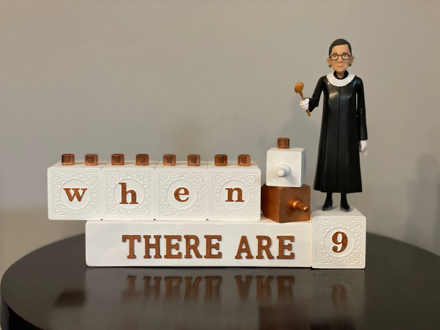 RBG Menorah – “When There Are Nine”