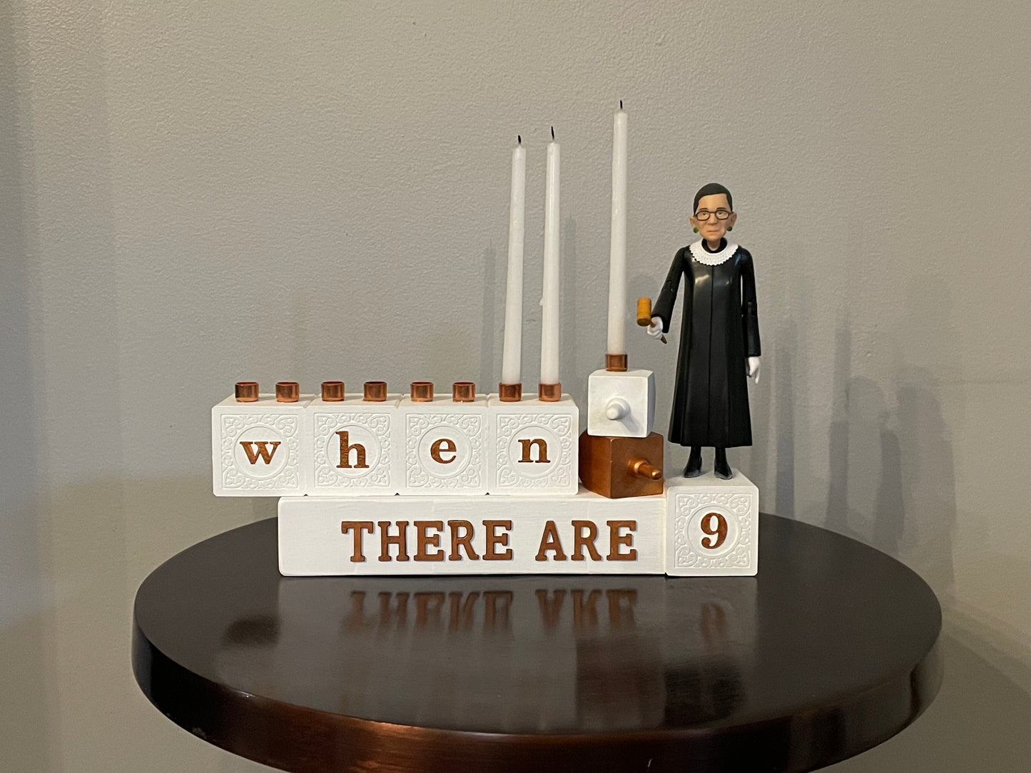 RBG Menorah – “When There Are Nine”