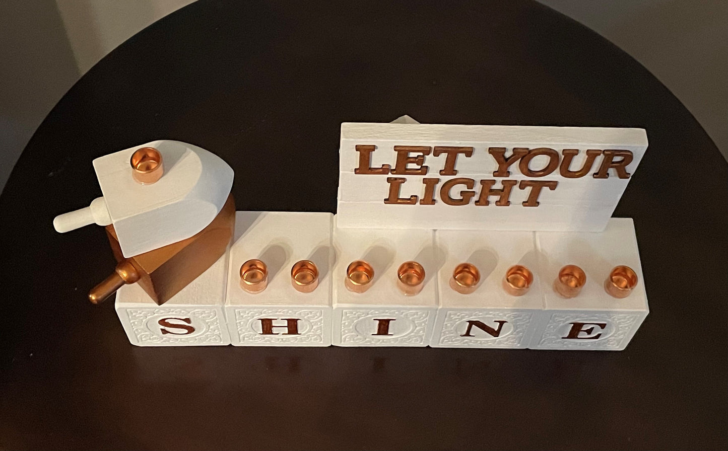 Let Your Light Shine Menorah