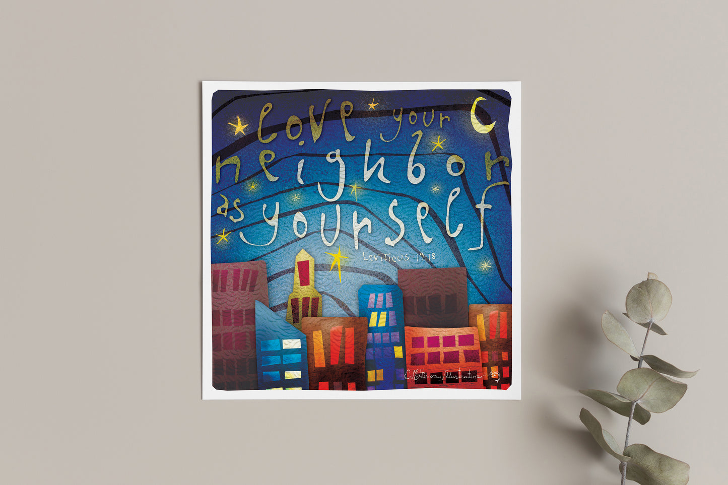 Love Your Neighbor Art Print