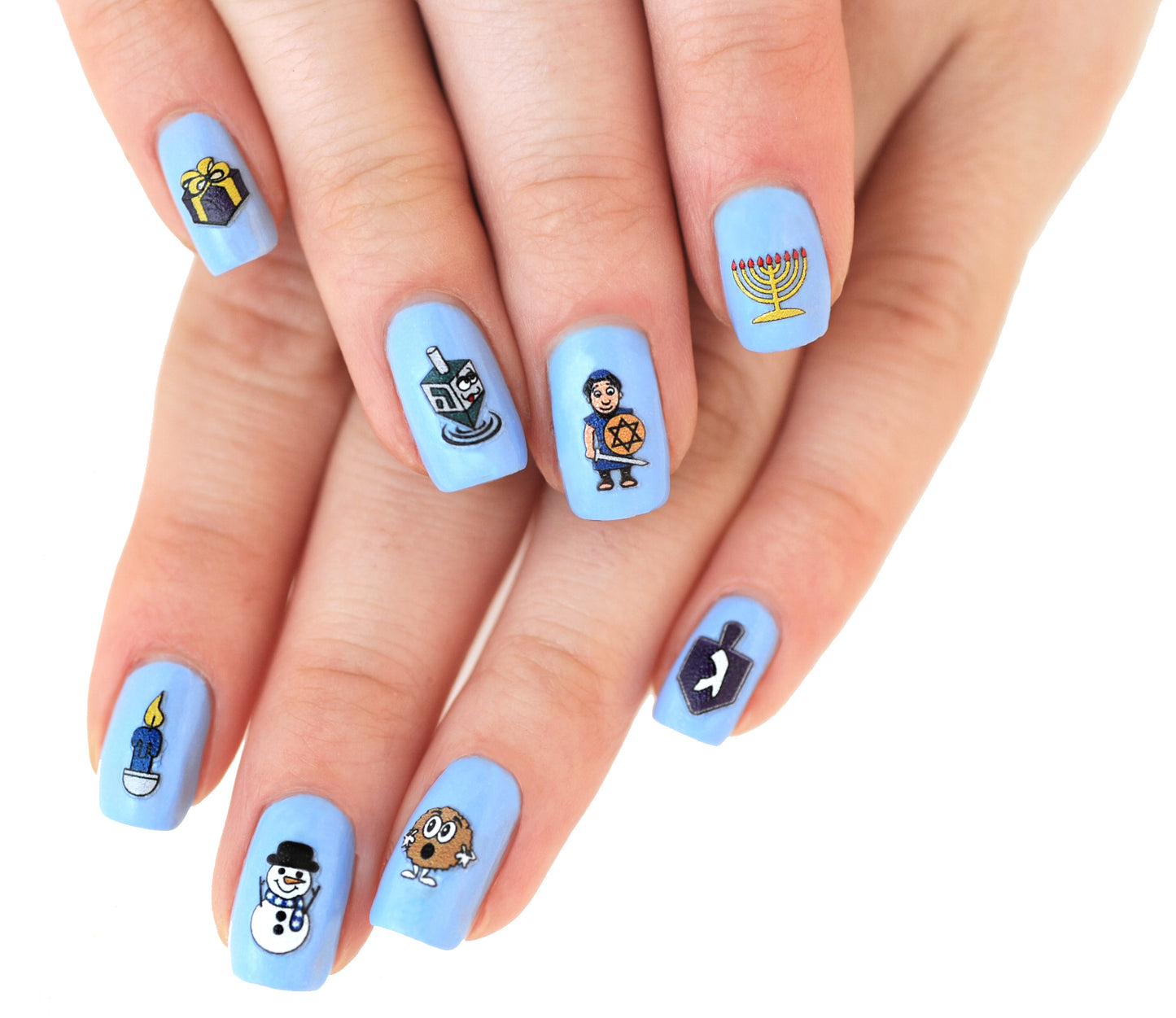 Hanukkah Nail Decals