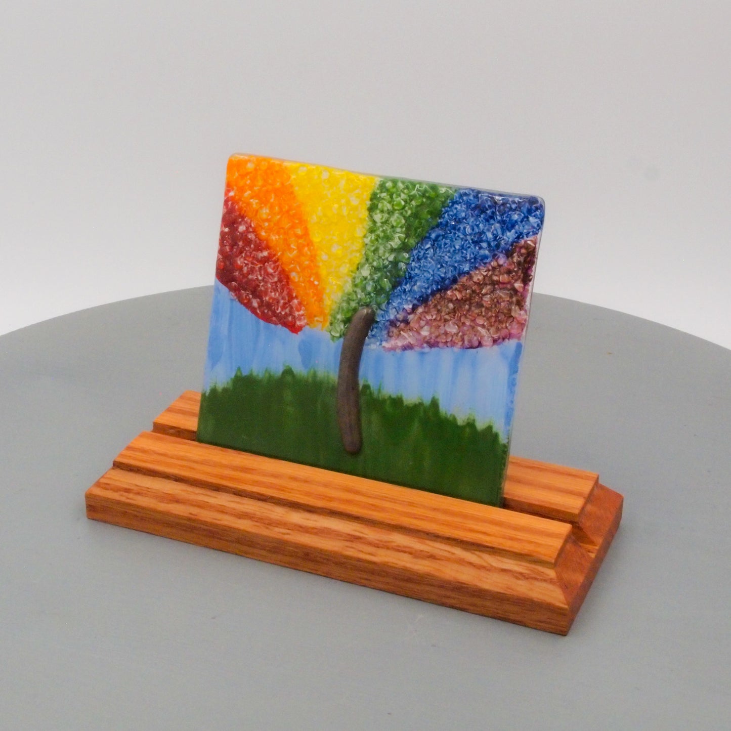 Rainbow Tree Of Life Glass Art