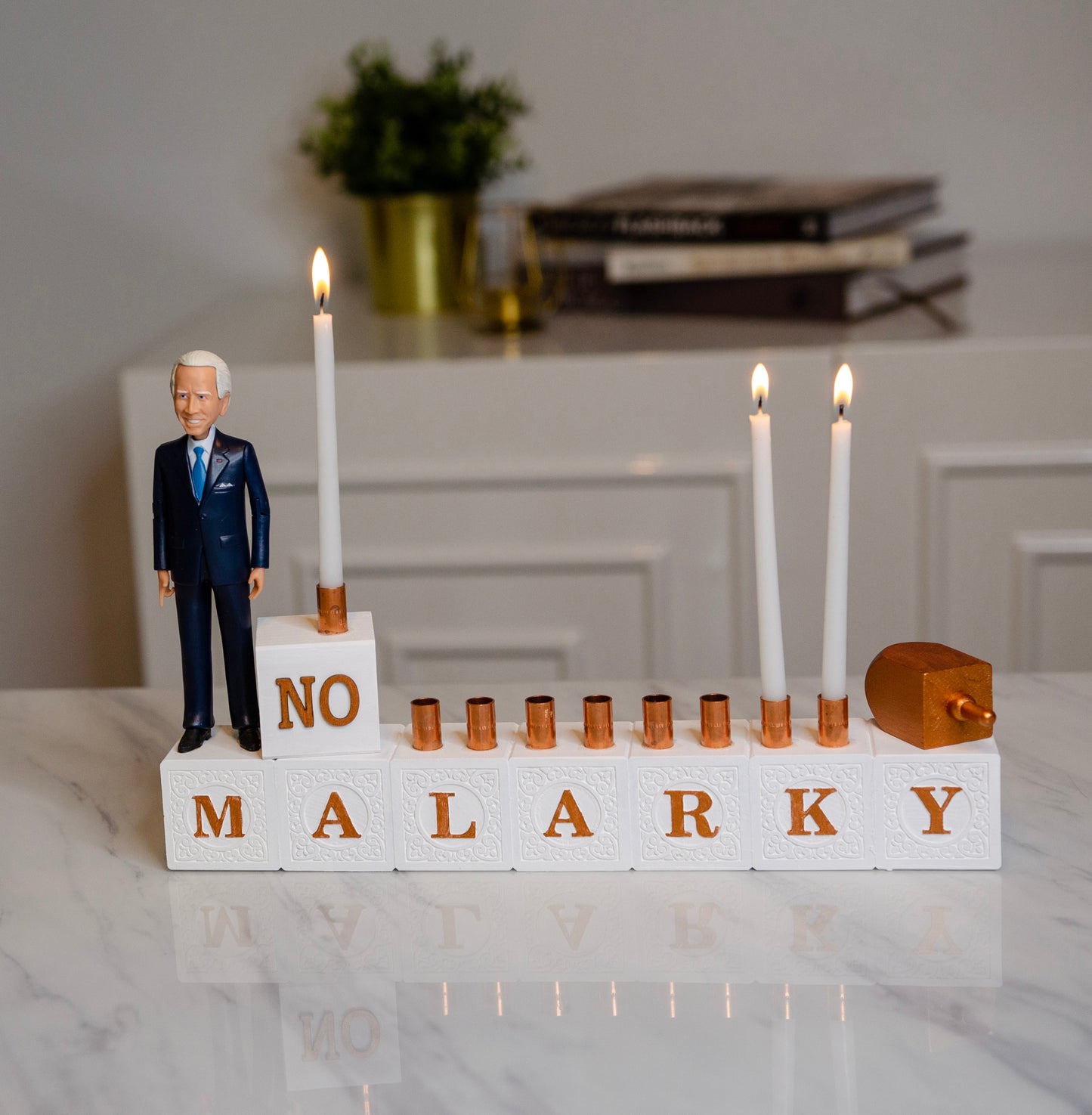 No Malarky Menorah