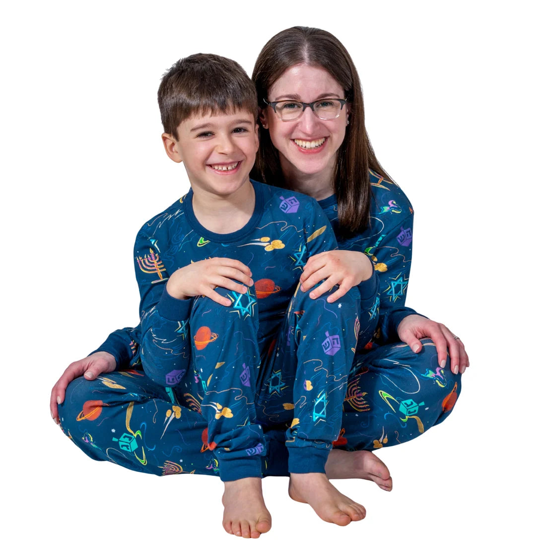 Adult Hanukkah Space Pajamas
