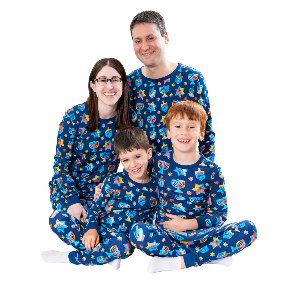 Adult Tie Dye Hanukkah Pajamas
