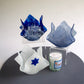Glass Yahrzeit Candle Holder – Kerchief Style