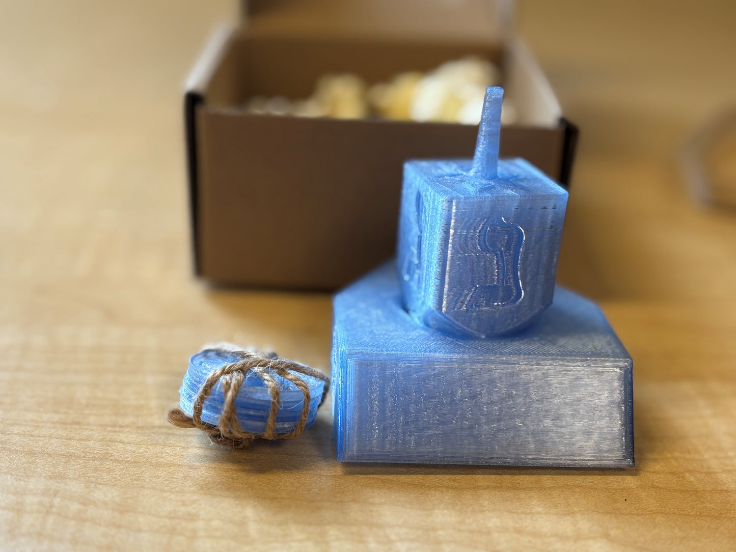 Recycled Plastic Dreidel Gift Box