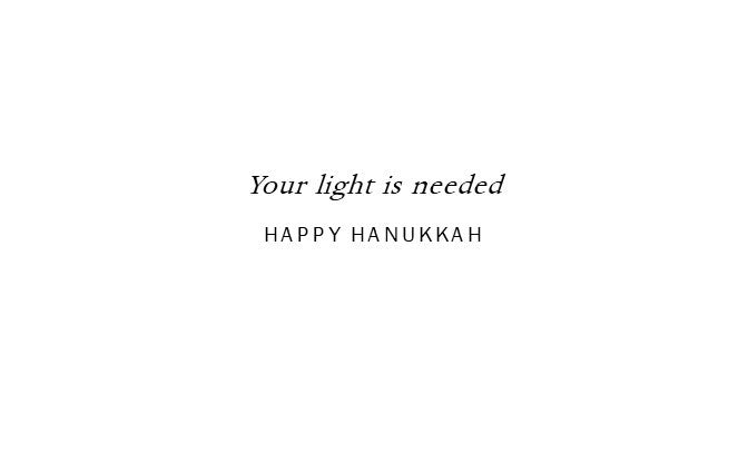 Spread Light Hanukkah Greeting Cards