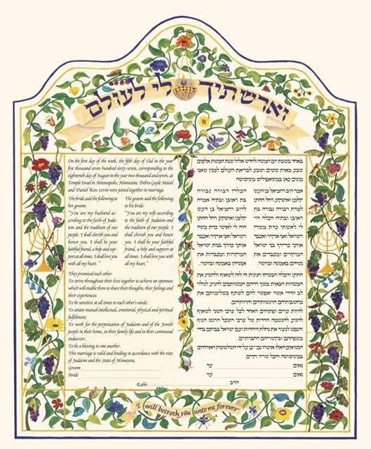 Ner Tamid Ketubah