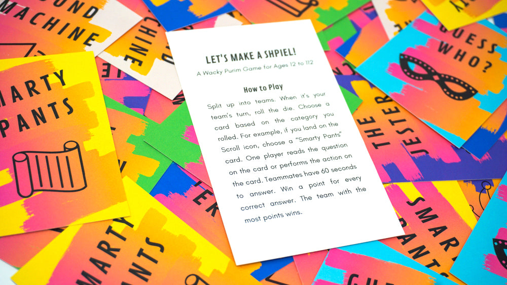 Let's Make a Shpiel!: Purim Game