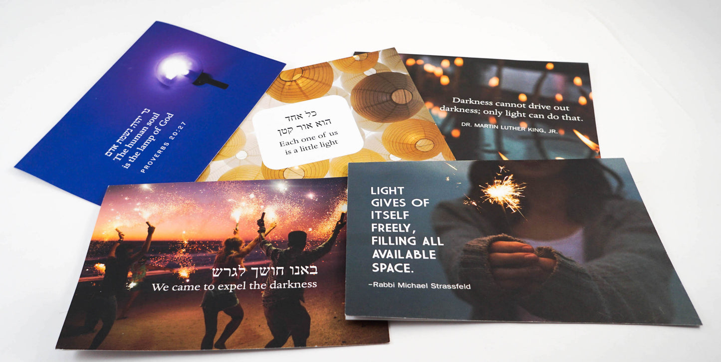 Spread Light Hanukkah Greeting Cards