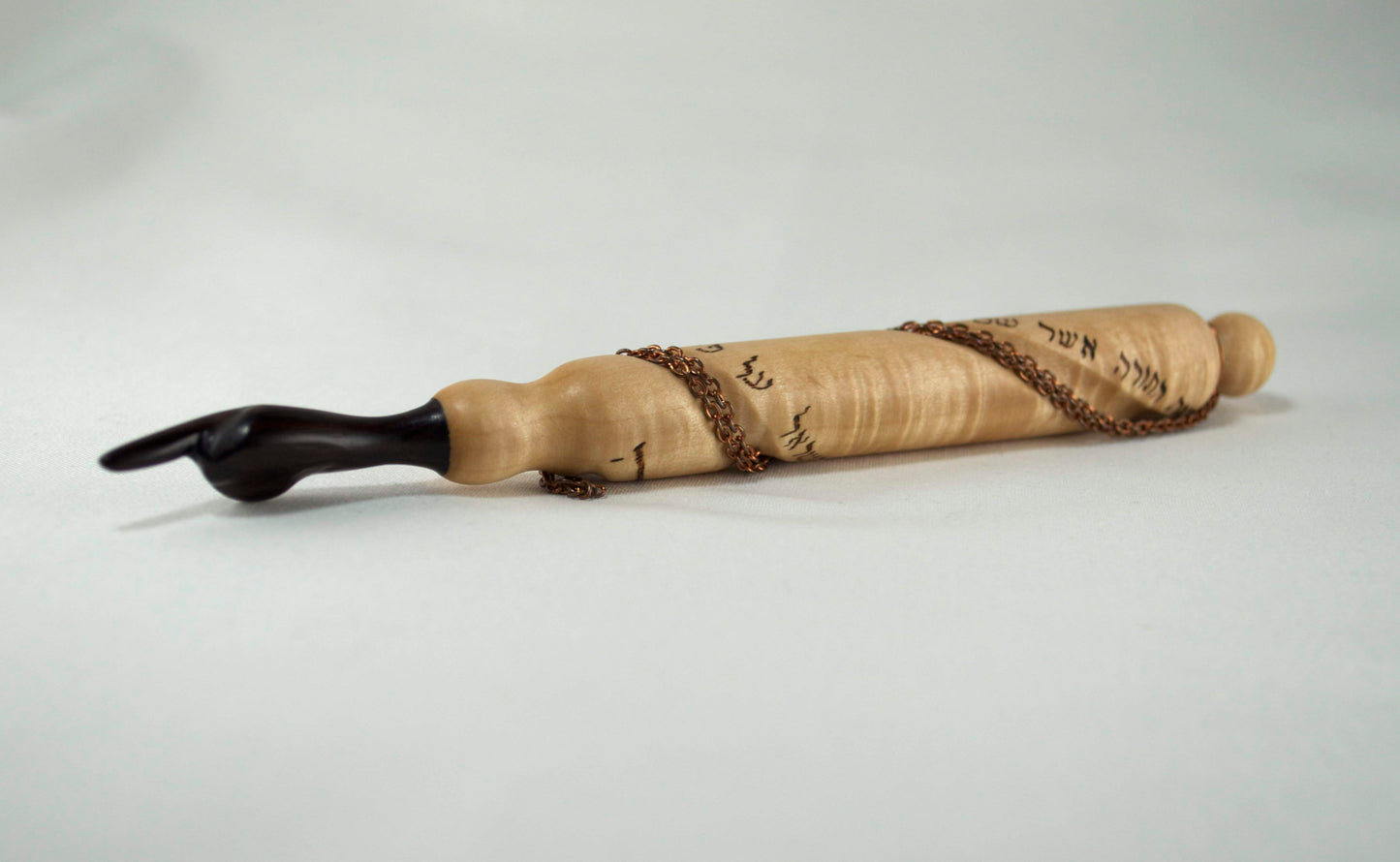 Single Spiral Maple and Cocobolo Yad (Torah Pointer)